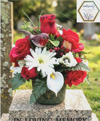 Artificial christmas grave - artificial,