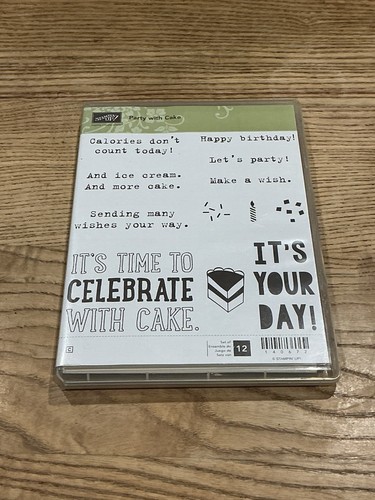 Stampin party with cake - party,