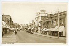 "LONDON"   HARROW    STATION  ROAD     1954
