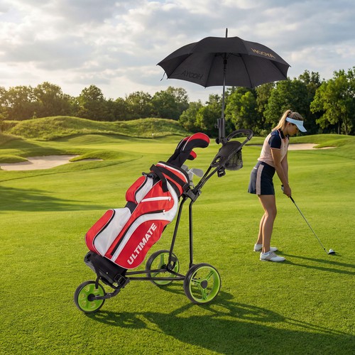 Folding golf pull - golf, trolley