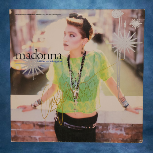 Madonna signed vinyl record - madonna,