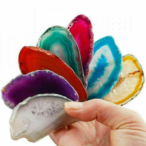 1pc agate slice pendant - agate, making