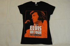 ELVIS PRESLEY ON TOUR THE EXHIBITION LADIES SKINNY T SHIRT NEW OFFICIAL RARE