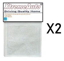 2 x Self Adhesive Backed Windscreen Ticket Holder for Parking Permit 90mm X 90mm
