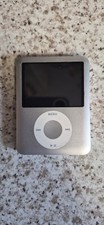 This is a silver Apple iPod