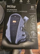 Nuby Newborn 3-in-1 Baby Carrier 0+months 3.5-14kg Blue