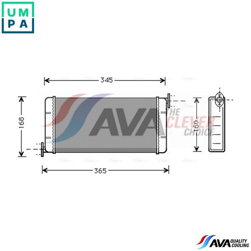 Heat exchanger interior - heat,