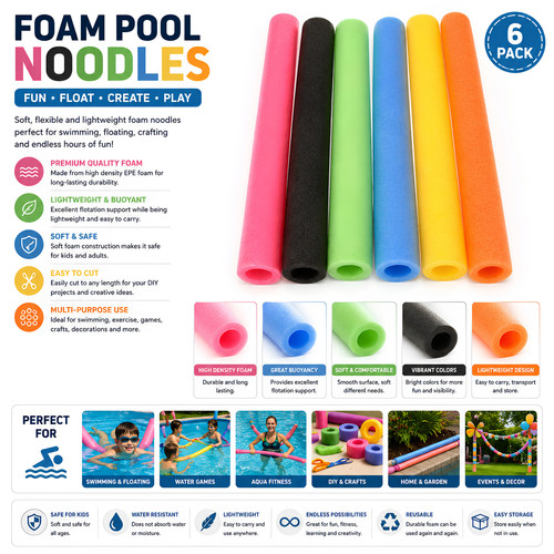 Swimming pool noodle float aid - pool,
