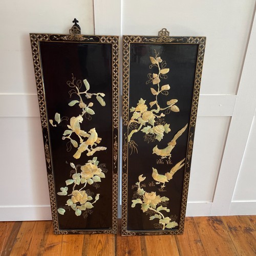Chinese lacquer wall panels - lacquer,