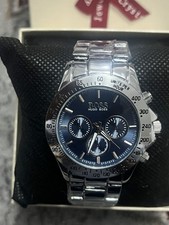 Silver with Blue Dial Hugo