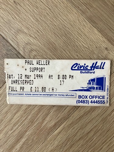 Paul weller guildford civic - guildford,