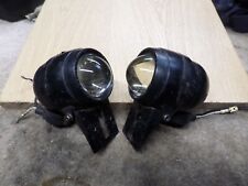 2 VINTAGE  Halogen NP 020 LORRY LIGHTS PRISM GLASS LORRY HEADBOARD FOG LAMP