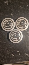 GENUINE VAUXHALL 3x ALLOY WHEEL CENTRE CAPS 