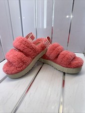 Ladies UGG Oh Flufitta Slippers , Pink Rose Size 7, Absolutely Stunning 