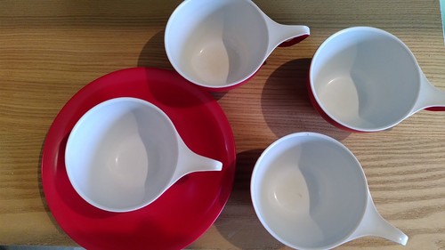 Set red melamine melaware - 4,