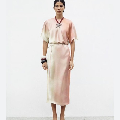 Zara ombre satin - , dress
