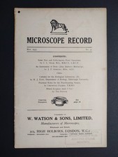 Watson's Microscope Record