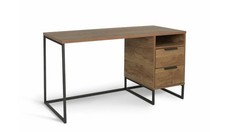 Nomad 2 Drawer Office Desk Oak