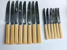 8 Vintage Faux Bone Handled