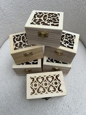 Job Lot Trinket Boxes Plywood Craft Hobby Lightweight Storage Paintable Bundle