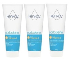 3 x Kenkay Sorbolene With Vitamin E Cream 100g