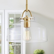 Pendant LED Light Fixture Farmhouse Industrial Round Chandelier Kitchen Island