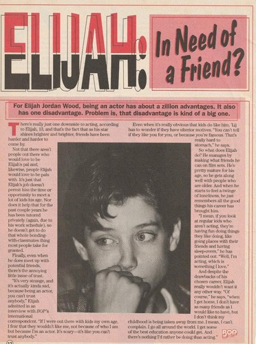 Elijah wood teen magazine - elijah,