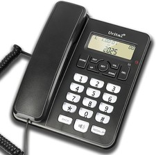 Black Wired Telephone Corded