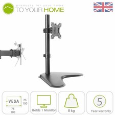 Dihl Single Computer Monitor Arm Mount Desk Stand 13-27” Screen LED TV Bracket