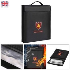 Fireproof Document Bag Money Safe Box Secret File Waterproof Protect Pouch Bag