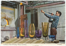 CAITHNESS GLASS BLOWING, WICK -  Caithness Postcard