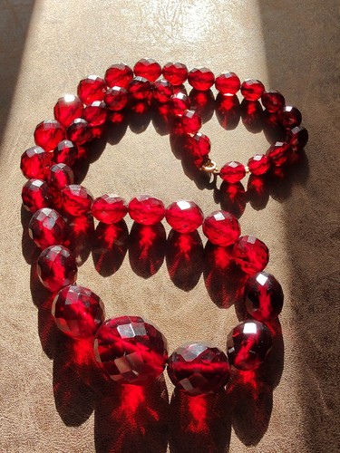 Vintage cherry amber bakelite - vintage,