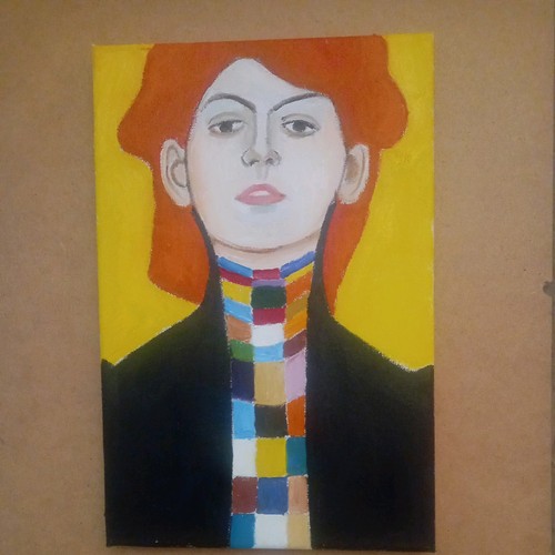 Oil painting portrait girl - portrait,