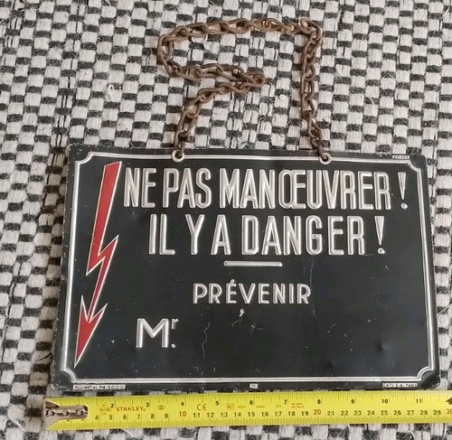 Vintage french danger - do, not