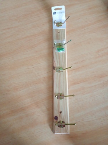 Wooden coat rack hook for - 4,