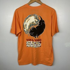 Vintage Mambo T-Shirt, 2001 Pig Yin & Yang Orange, Surfwear, Size Mens Medium
