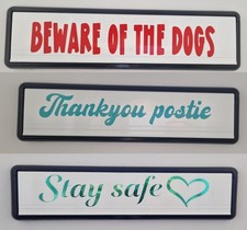 Custom letter box vinyl decal