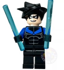 LEGO Batman I Original Nightwing Minifigure bat015 Arkham Asylum 7785 Genuine