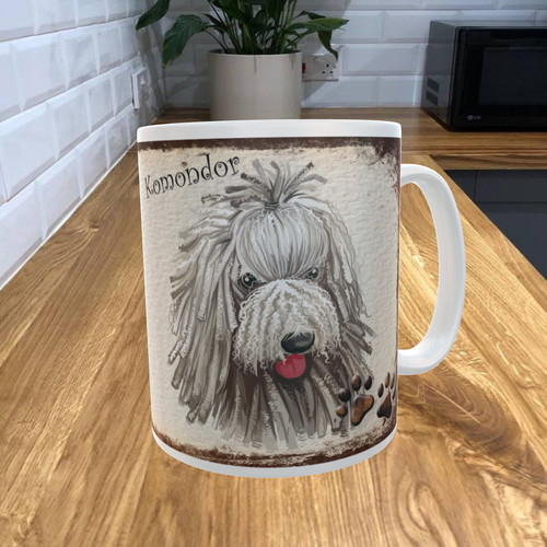 Komondor dog 11oz coffee mug - 11oz,