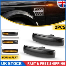Fit For Land Rover Discovery 3/4 Black Smoked Side Indicator LED Repeater Light