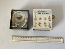 BOXED WEDGWOOD ENGLAND MINIATURE PETER RABBIT BEATRIX POTTER CUP SAUCER PLATE