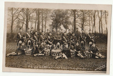 WW1 POSTCARD PIPES & DRUMS &