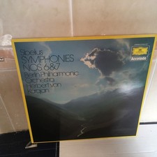 Sibelius Symphonies No. 6 & 7-Berlin Philharmonic, Herbert Von Karajan Vinyl LP