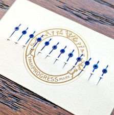 Blue Pocket Watch Calendar