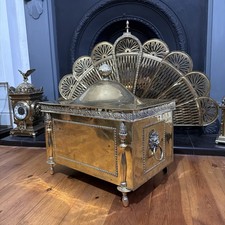 Edwardian Brass Fireside Coal