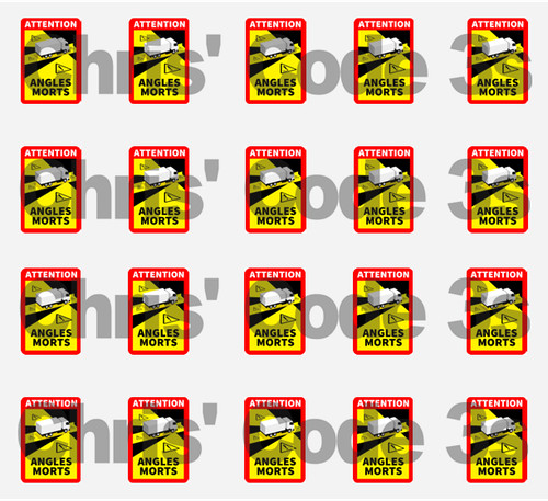 Code angles morts adhesive - angles,