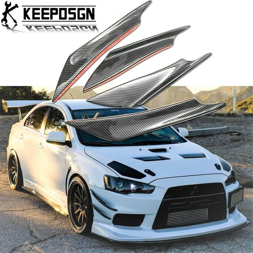 4pcs carbon fiber car - carbon, bumper
