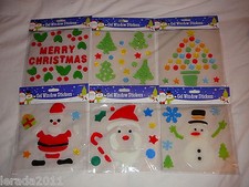 CHRISTMAS GEL WINDOW STICKERS
