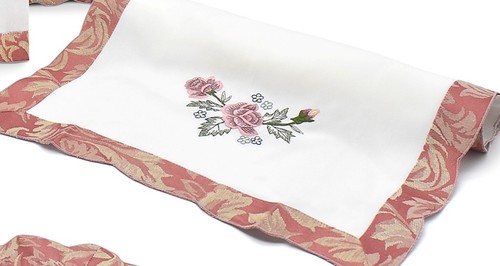 Capri rose embroidered - capri,