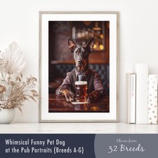 Smartly Dressed Dog at the Pub